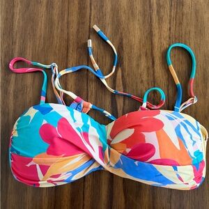 La Blanca Multicolor Bikini Top size 10